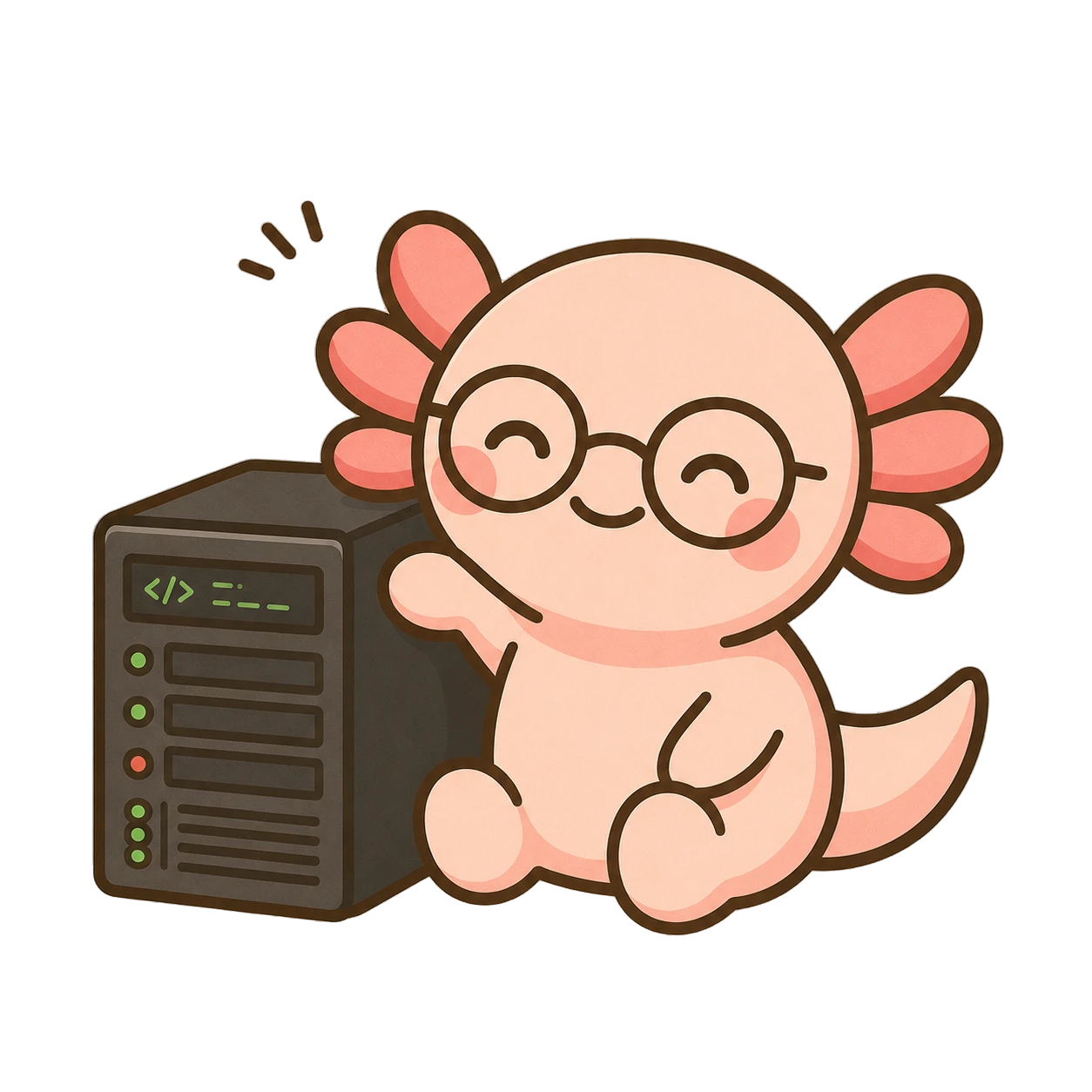 Kunibo server logo with bold text in a calm startup style
